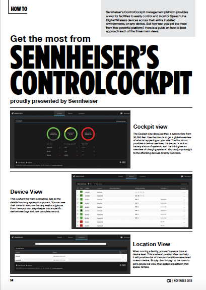 Control Cockpit - Sennheiser